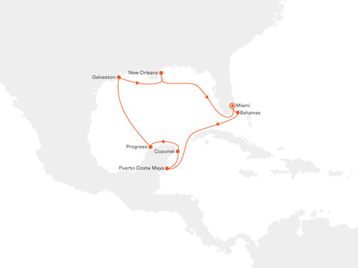 EUR2824 Reiseroute mit MS EUROPA