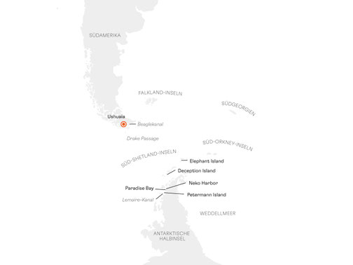 SPI2900 Reiseroute mit HANSEATIC spirit