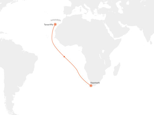 EUX2824 Reiseroute mit MS EUROPA 2