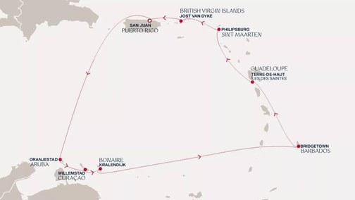 Explora I - Von San Juan nach San Juan Routenkarte