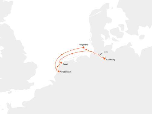 EUX2614 Reiseroute mit MS EUROPA 2