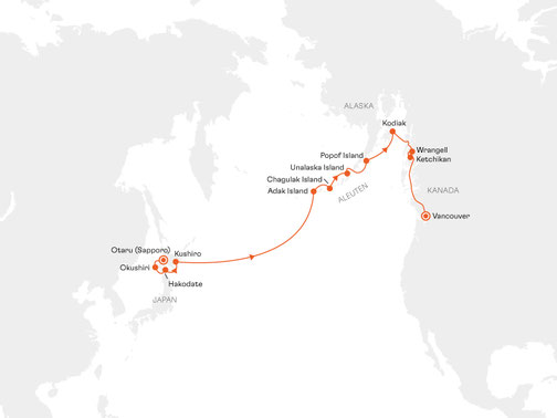 SPI2810 Reiseroute mit HANSEATIC spirit