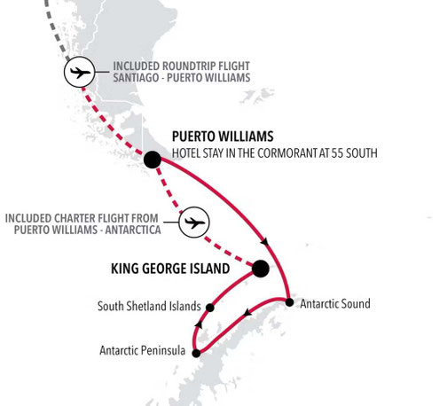 Expeditionsreise von Puerto Williams nach King George Island