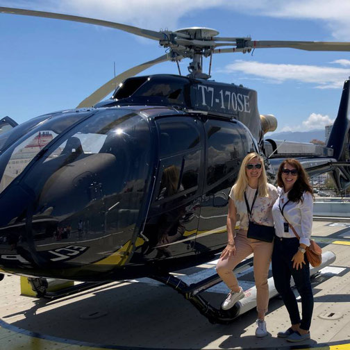 Anne Fischer und Aniko Clarén von Emocean Cruises an Bord der Scenic Eclipse II
