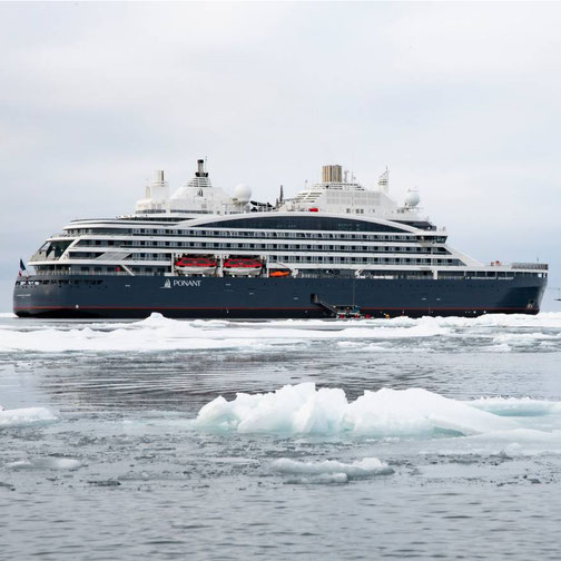 Timo Clarén von Emocean Cruises an Bord der Le Commandant Charcot