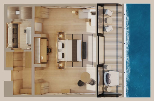 Aman at Sea Amangati Signature Suite Grundriss