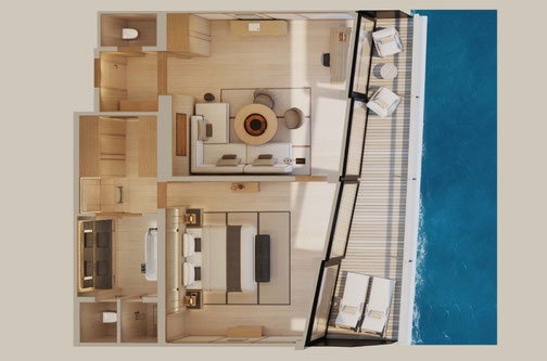 Aman at Sea Amangati Grand Suite Grundriss
