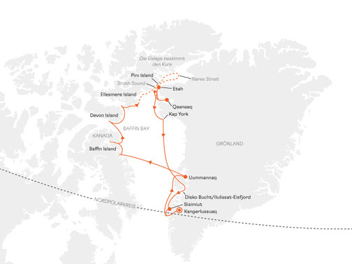 INS2813 Reiseroute mit HANSEATIC inspiration