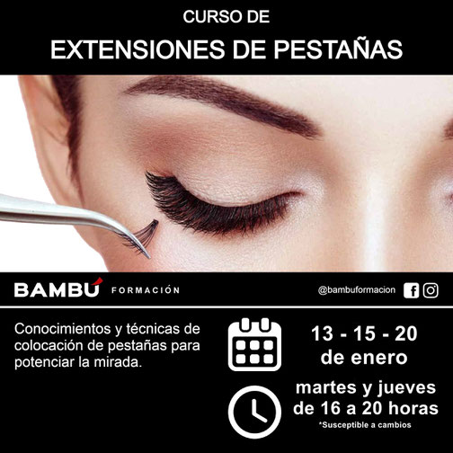 Cursos de extensiones de pestañas en La Orotava - Formación Bambú