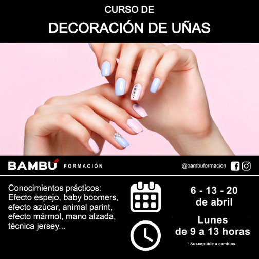 Cursos de decoración de uñas en La Orotava - Formación Bambú