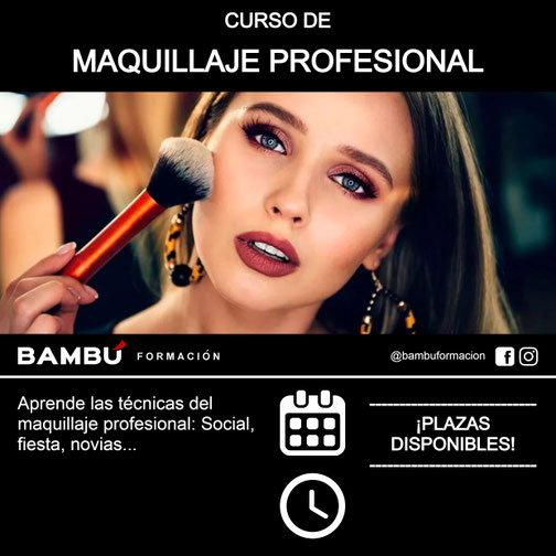 Cursos de maquillaje profesional en La Orotava - Formación Bambú