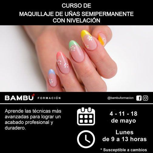 Cursos de maquillaje de uñas semipermanente con nivelación en Tenerife