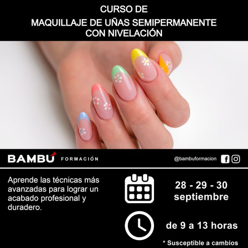Cursos de maquillaje de uñas semipermanente con nivelación en Tenerife