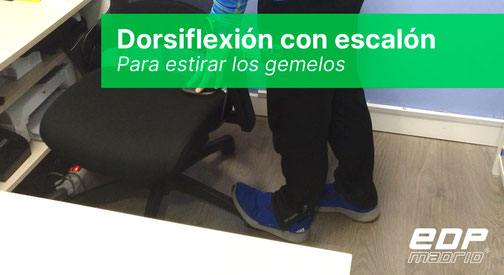 Dorsiflexión con escalón