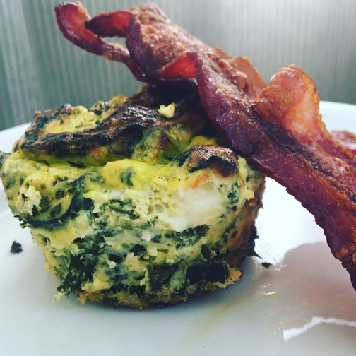 Mini Quiche with a Side of Bacon