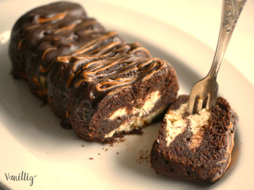 Brownie mit Cheesecake Füllung