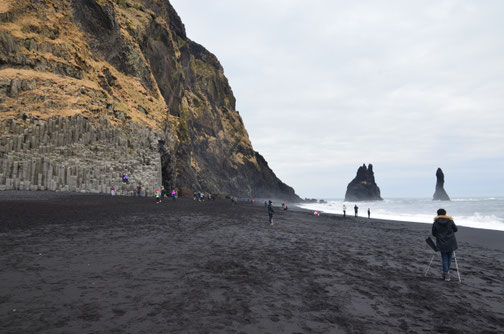 Reynisfjara "Black Beach" vor der Erosion