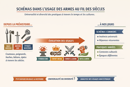 Schémas dans l'usage d'armes au fil des siècles