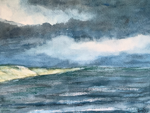 Hoher Himmel, weites Meer (30 x 40 cm)