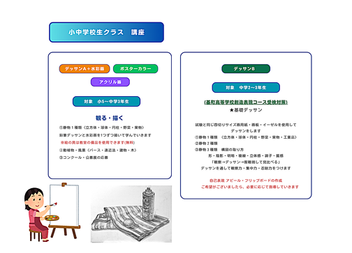 広島市立基町高等学校 普通科　創造表現コース　広島市　絵画教室　水彩画　デッサン　日本画　アクリル画 広島　教室　カルチャースクール　基町高等学校創造表現コース受験　
