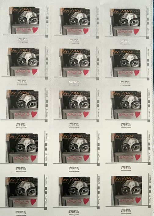 Réalisation de timbres 20gr Monde, Paris, La Poste, 2023