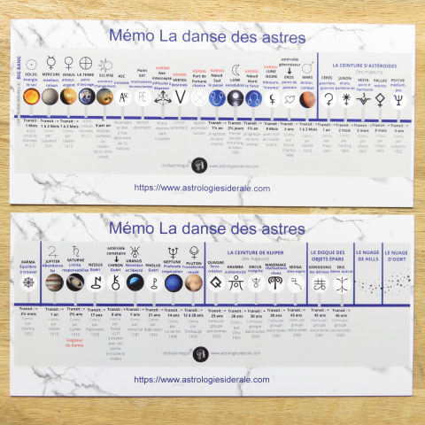 carte mémo la danse des astres - réalisation Cécilia Demay