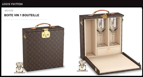 M21825 - Boîte à vin ( 1 bouteille ) Louis Vuitton prix neuf 5300 euros