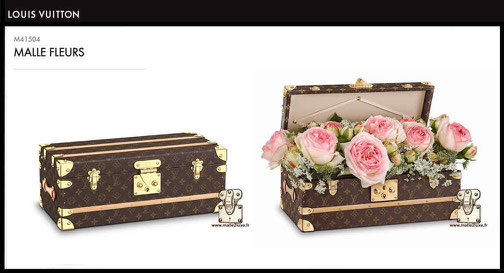 prix neuf malle a fleurs Louis Vuitton