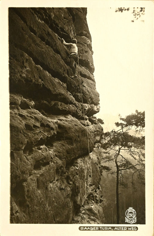 Bruno Henning, Raaber Turm, Alter Weg, Foto: Walter Hahn, 1919