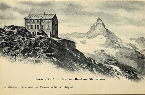 Ansichtskarte vom Matterhorn, um 1903