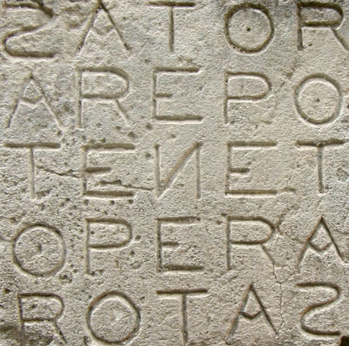 SATOR-QUADRAT - SATOR AREPO TENET OPERA ROTAS