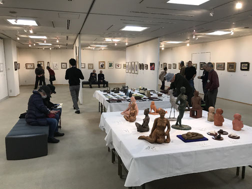 令和2年2月20日　小品展展示作業