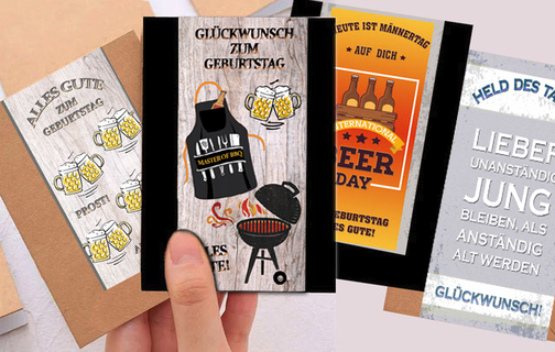 Männerkarten zum Männergeburtstag