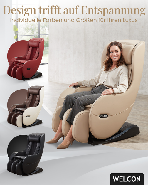 Erleben Sie die bequeme Massagesessel Lieferung frei Haus in Deutschland mit WELCON. Genießen Sie modernste Massagetechnologien und exzellenten Service direkt bei Ihnen zu Hause. Investieren Sie in Ihr Wohlbefinden!