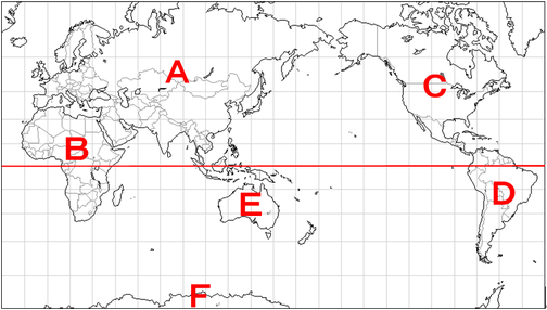 地理１ １ 六大陸と三大洋 世界の州区分 用語確認 教科の学習