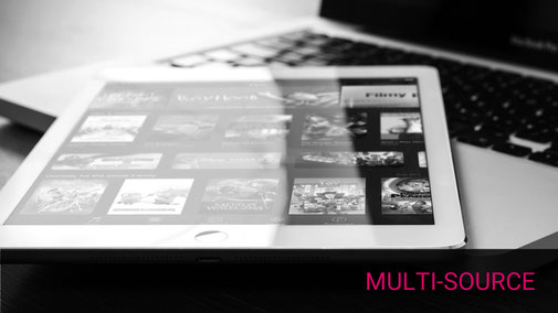 Tablet iPad mit Laptop