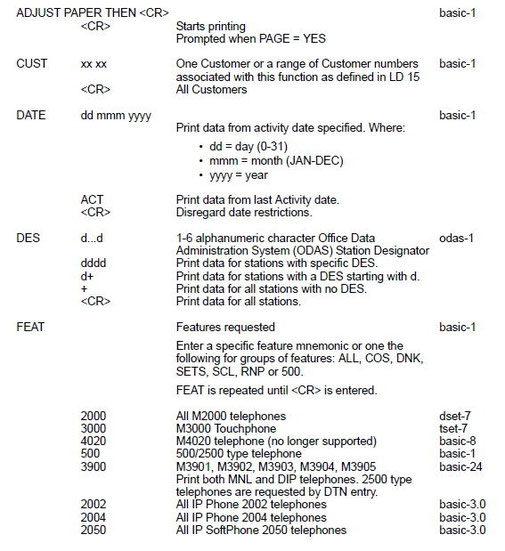 ADJUST PAPER THEN,CUST,DATE,DES,FEAT