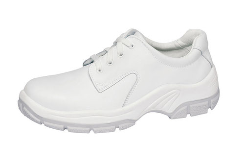 Sicherheitsschuhe als Halbschuhe, Farbe: weiß, Leder