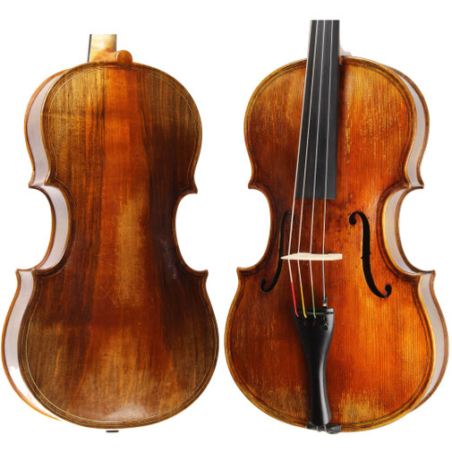 kleine Viola 15,5" nach Gasparo da Salo mit gebogener Decke und Nussboden für besonders tiefen, dunklen und vollen Ton. Hergestellt beim Bratschenbauer aus Deutschland. 