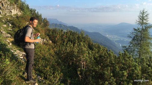 Sonnenaufgang am Weg zum kleinen Göll