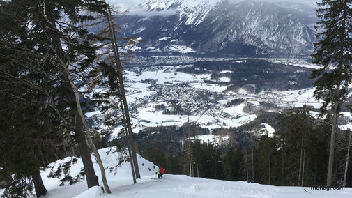 kurz oberhalb der bayrischen Jägerhütte