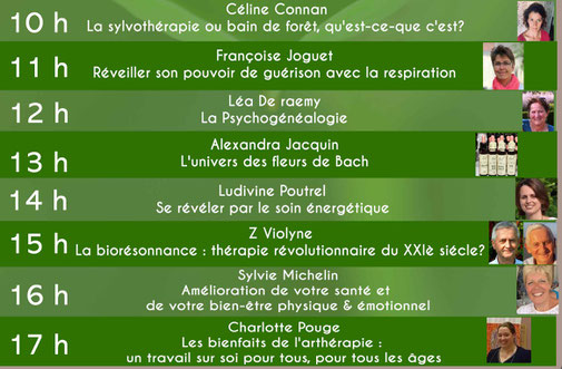 programme de conferences salon bien-être Amboizen  - Amboise