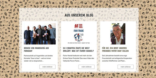 Screendesign Website Weltpartner eG