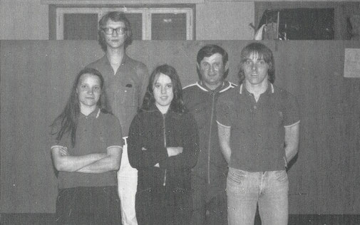 Koerich 2 1977 / V.l.n.r.: Brück Rita, Kremer Marc, Mondot Carmen, Kemp Richard, Brück Erny