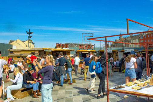 Edinburgh, Flea and Food Market, Streetfood, Schottland, Die Traumreiser