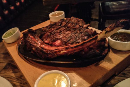 Dublin, Irland, Die Traumreiser, Bull & Castle, Steak, Steakhouse, Restaurant, Tomahawk Steak, 