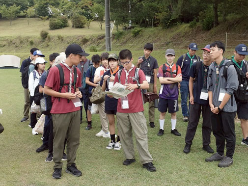 ①プログラムに出発