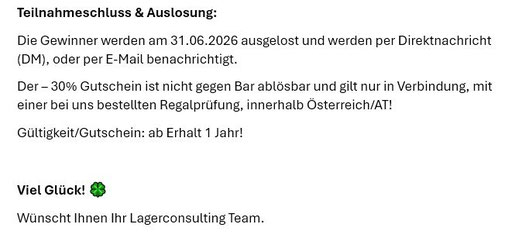  So lösen Sie den Lagerconsulting Gutschein ein.