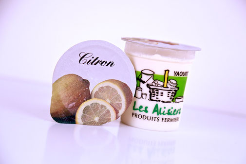 Yaourt citron de la ferme des Alisiers