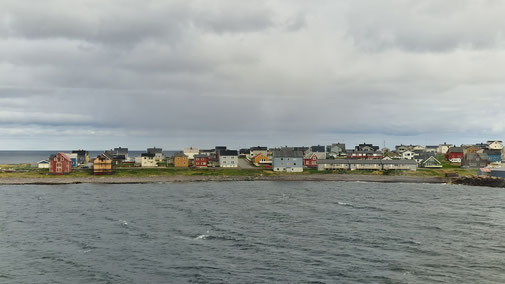 Schmucke bunte Häuser in Vardø.
